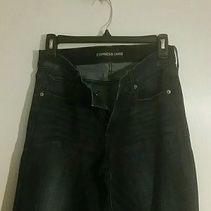 Express wide leg flared jeans